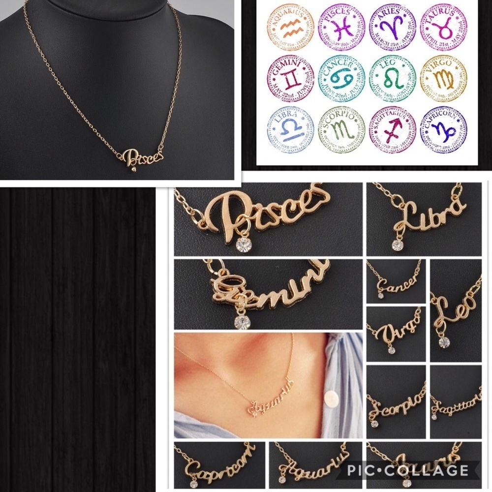 Zodiac sign necklaces